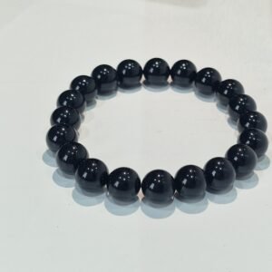 Bracelet en Obsidienne Noire