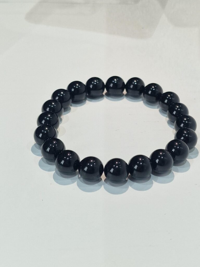 Bracelet en Obsidienne Noire