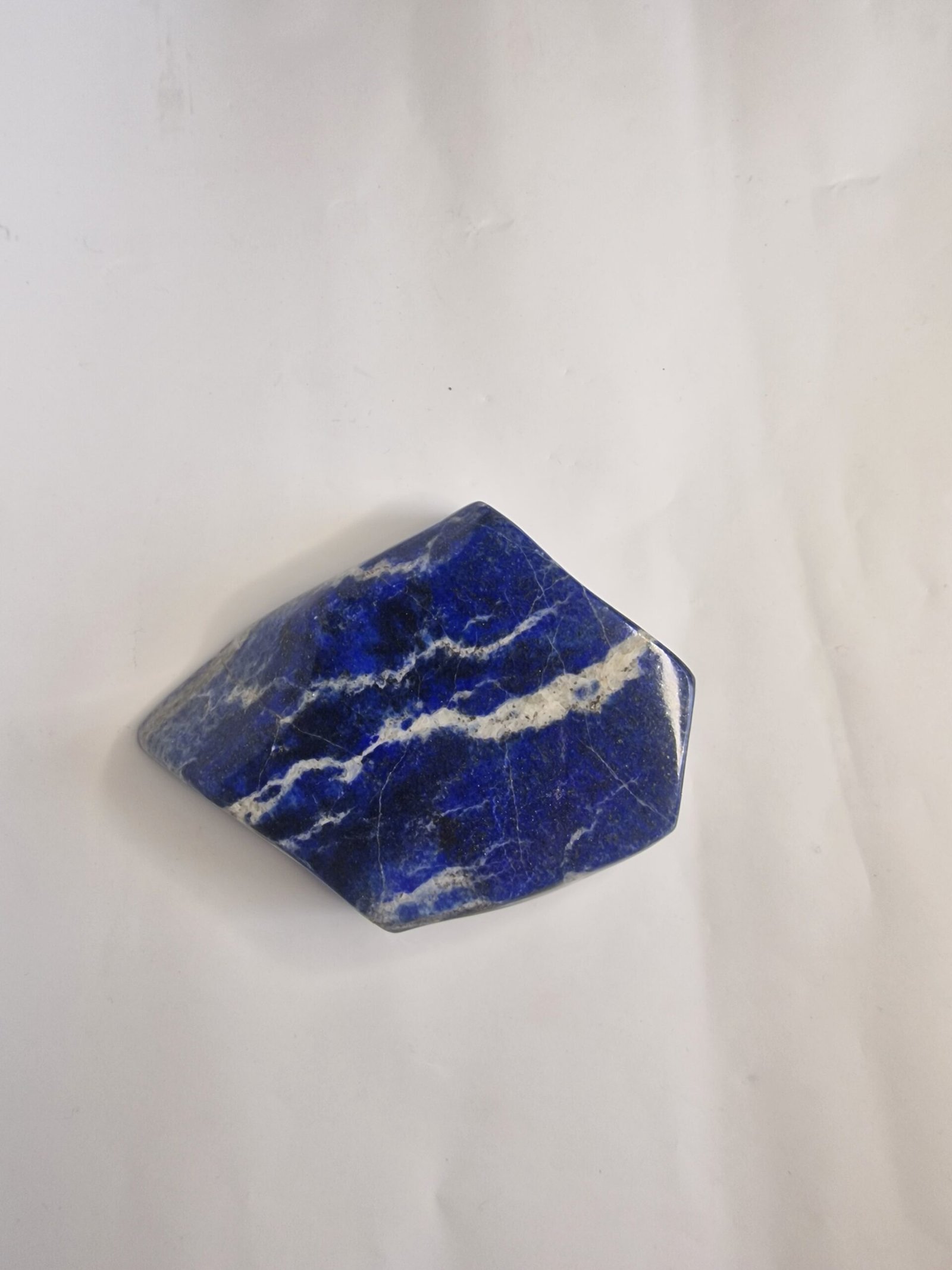 Lapis-Lazuli – Bloc Poli (Bleu & Calcite) Lapis-Lazuli – Bloc Poli (Bleu & Calcite)